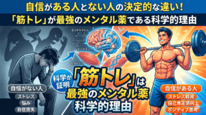 自信がある人とない人の決定的な違い！「筋トレ」が最強のメンタル薬である科学的理由