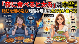 「夜に食べると太る」は本当！脂肪を溜め込む残酷な理由と太らない食べ方