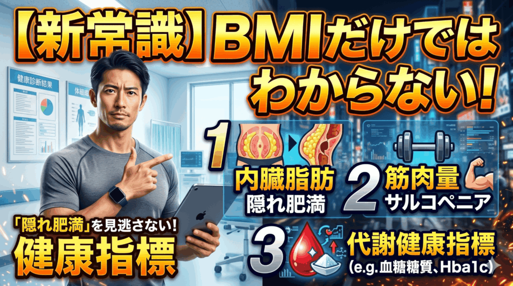 【新常識】BMIだけではわからない3つの盲点！「隠れ肥満」を見逃さないための健康指標