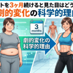 ダイエットを3ヶ月続けると見た目はどう変わる？劇的変化の科学的理由