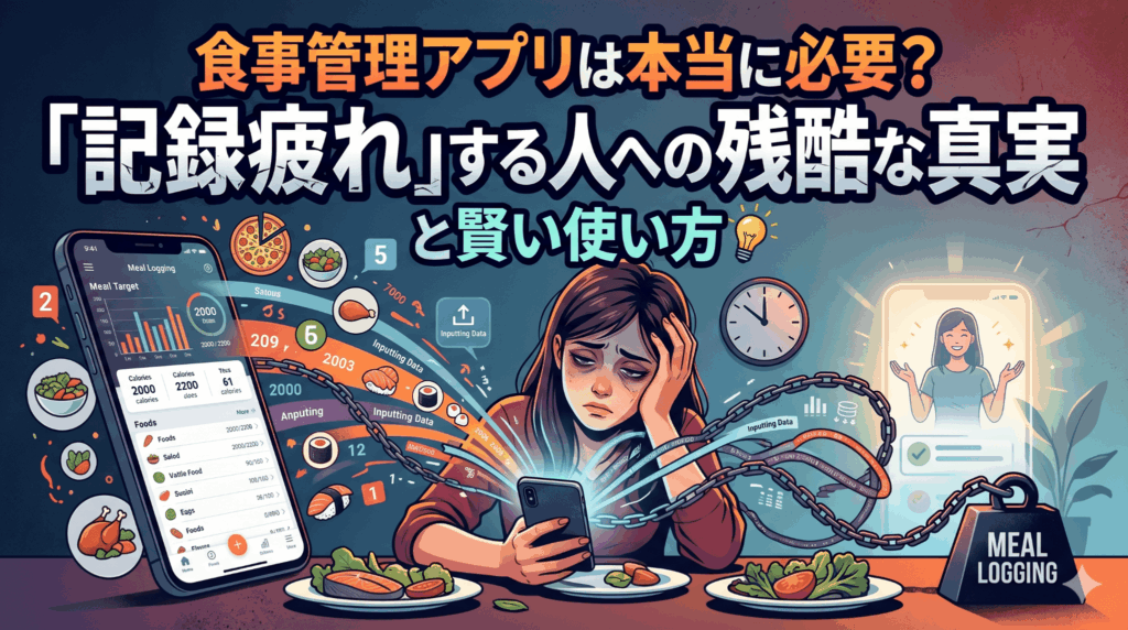 食事管理アプリは本当に必要？「記録疲れ」する人への残酷な真実と賢い使い方