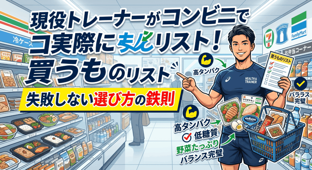 現役トレーナーがコンビニで実際に買うものリスト！失敗しない選び方の鉄則