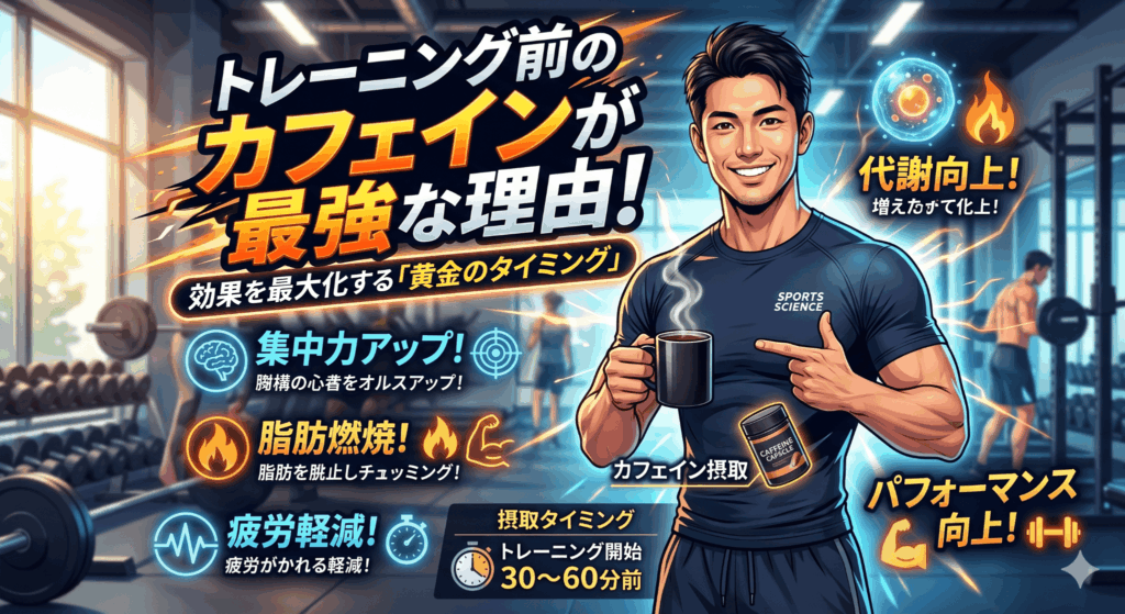 トレーニング前のカフェインが最強な理由！効果を最大化する「黄金のタイミング」