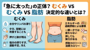 むくみと脂肪の決定的な違いとは？「急に太った」時の正体を見極める方法