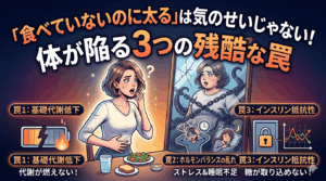 「食べていないのに太る」は気のせいじゃない！体が陥る3つの残酷な罠