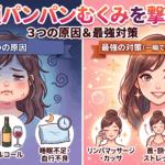 顔がパンパンに浮腫む3つの原因と、一瞬で輪郭を削り出す最強の対策