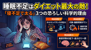 睡眠不足はダイエット最大の敵！「寝不足で太る」3つの恐ろしい科学的理由