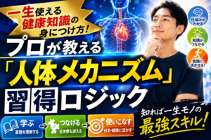 一生使える健康知識の身につけ方！プロが教える「人体メカニズム」習得ロジック