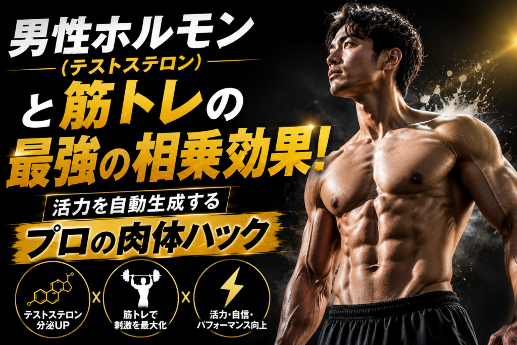 男性ホルモン（テストステロン）と筋トレの最強の相乗効果！活力を自動生成するプロの肉体ハック