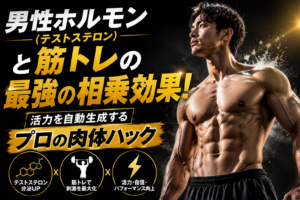 男性ホルモン（テストステロン）と筋トレの最強の相乗効果！活力を自動生成するプロの肉体ハック