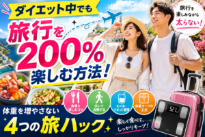 ダイエット中でも旅行を200%楽しむ方法！体重を増やさないプロの4つの旅ハック