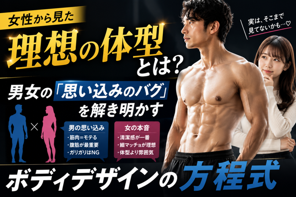 女性から見た理想の体型とは？男女の「思い込みのバグ」を解き明かすボディデザインの方程式