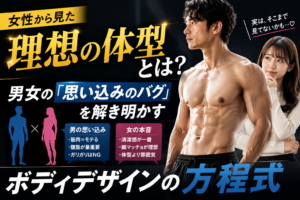 女性から見た理想の体型とは？男女の「思い込みのバグ」を解き明かすボディデザインの方程式