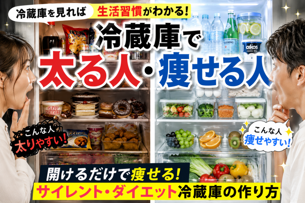冷蔵庫を見れば生活習慣がわかる？開けるだけで勝手に痩せる「ダイエット冷蔵庫」の作り方