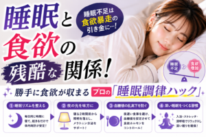 睡眠と食欲の残酷な関係！勝手に食欲が収まるプロの「睡眠調律ハック」