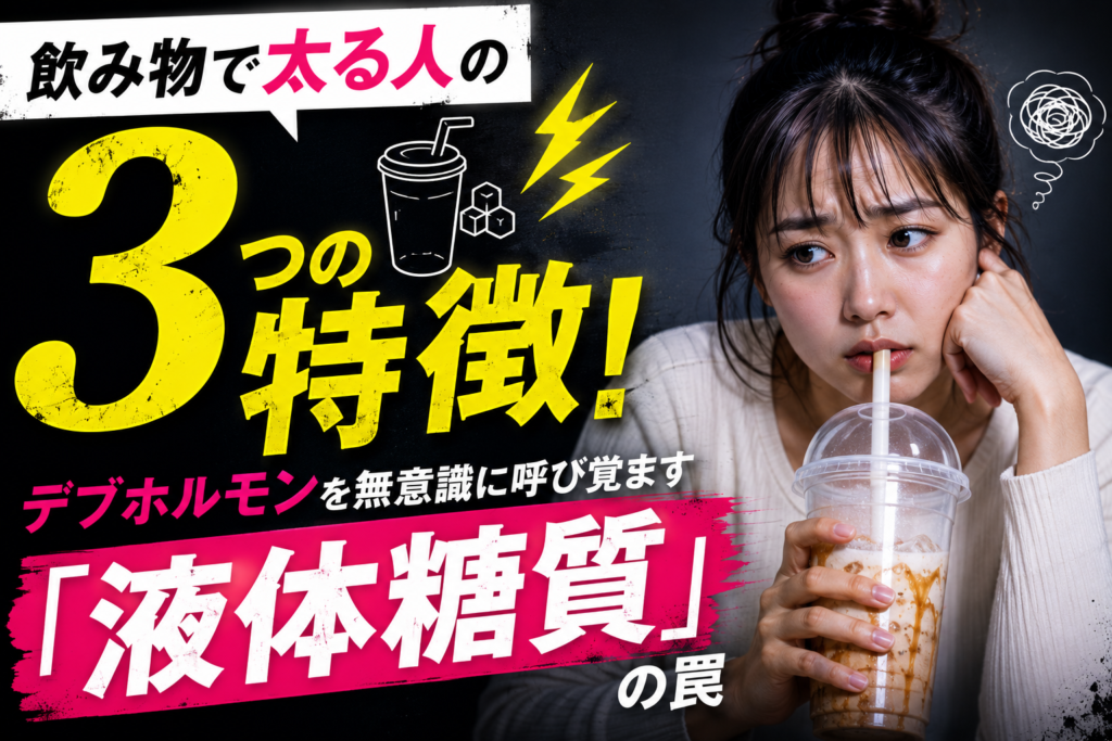 飲み物で太る人の3つの特徴！デブホルモンを無意識に呼び覚ます「液体糖質」の罠
