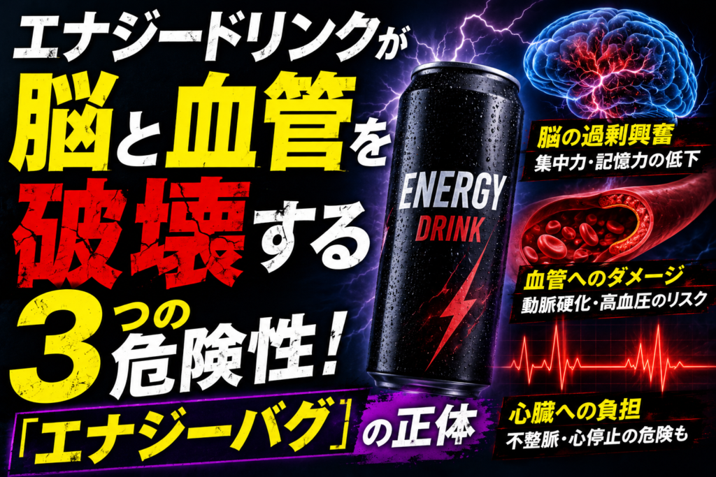 エナジードリンクが脳と血管を破壊する3つの危険性！「エナジーバグ」の正体