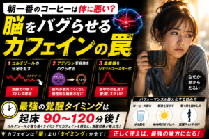 朝一番のコーヒーは体に悪い？脳をバグらせる「カフェインの罠」と最強の覚醒タイミング