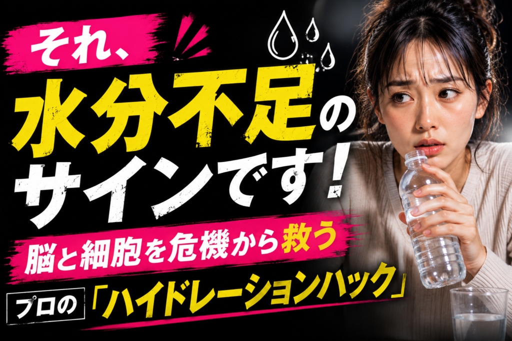 それ水分不足のサインです！脳と細胞を危機から救うプロの「ハイドレーションハック」