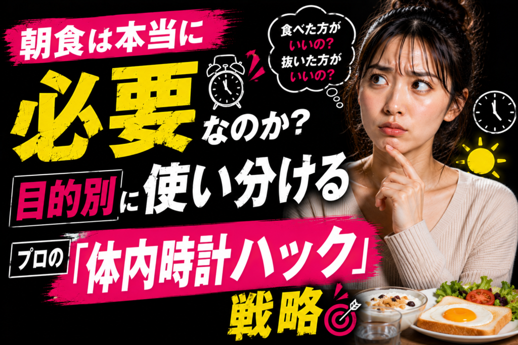 朝食は本当に必要なのか？目的別に使い分けるプロの「体内時計ハック」戦略