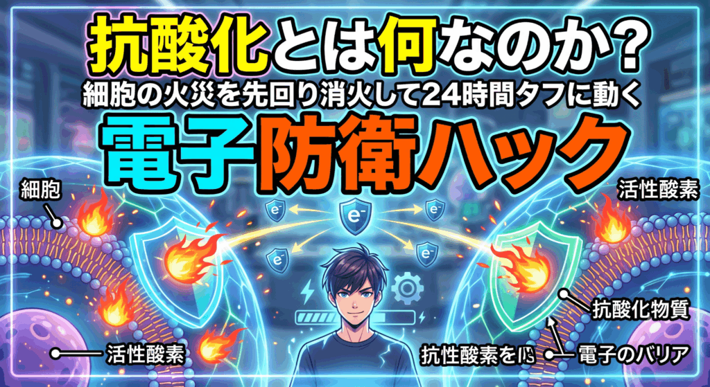 抗酸化とは何なのか？細胞の火災を先回り消火して24時間タフに動く「電子防衛ハック」