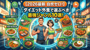 【2026最新　自炊ゼロ！】ダイエット外食で選ぶべき最強ジャンル10選！