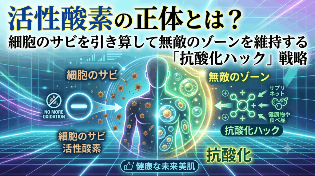 活性酸素の正体とは？細胞のサビを引き算して無敵のゾーンを維持する「抗酸化ハック」戦略