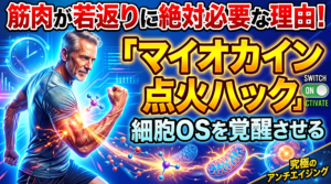 筋肉が若返りに絶対必要な理由！細胞OSを覚醒させる「マイオカイン点火ハック」