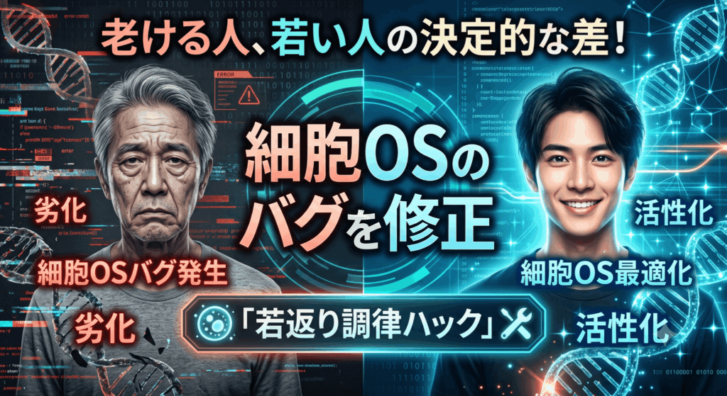 老ける人、若い人の決定的な差！細胞OSのバグを修正する「若返り調律ハック」