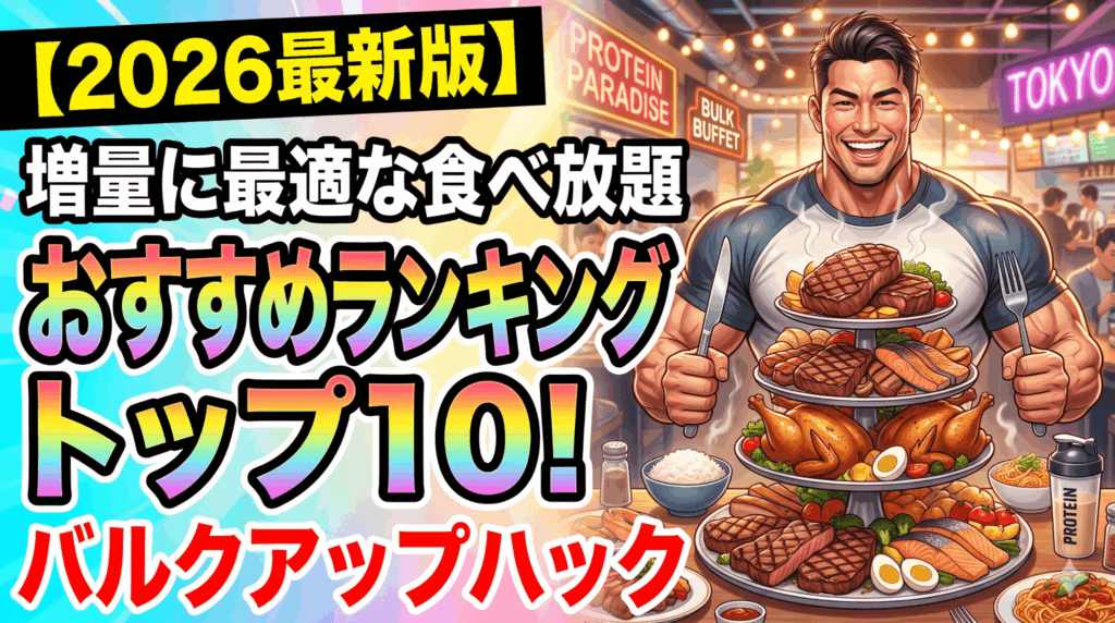 【2026最新版】増量に最適な食べ放題おすすめランキングトップ10！バルクアップハック