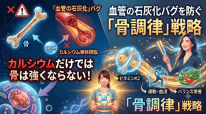 カルシウムだけでは骨は強くならない！血管の石灰化バグを防ぐ「骨調律」戦略