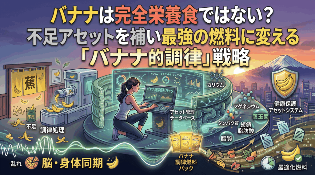 バナナは完全栄養食ではない？不足アセットを補い最強の燃料に変える「バナナ調律」戦略