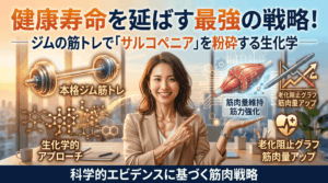 健康寿命を延ばす最強の戦略！ジムの筋トレで「サルコペニア」を粉砕する生化学