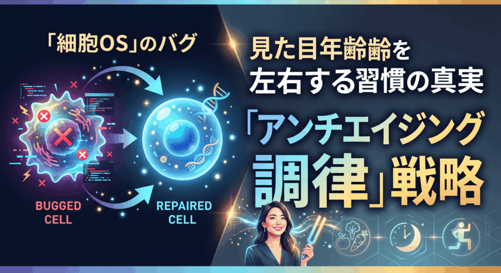 見た目年齢を左右する習慣の真実！細胞OSのバグを修正する「アンチエイジング調律」戦略
