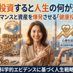 健康に投資すると人生の何が変わる？パフォーマンスと資産を爆発させる「健康投資」戦略