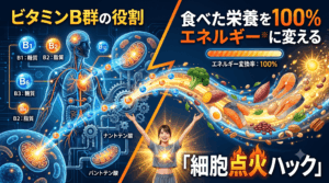 ビタミンB群の役割とは？食べた栄養を100%エネルギーに変える「細胞点火ハック」