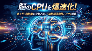オメガ3脂肪酸の役割とは？脳のCPUを爆速化する「細胞膜流動性ハック」戦略