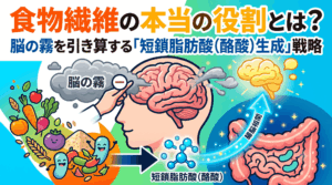 食物繊維の本当の役割とは？脳の霧を引き算する「短鎖脂肪酸（酪酸）生成」戦略