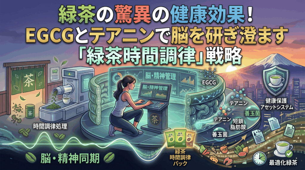 緑茶の驚異の健康効果！EGCGとテアニンで脳を研ぎ澄ます「緑茶時間調律」戦略