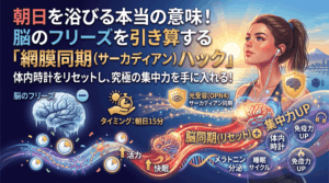 朝日を浴びる本当の意味！脳のフリーズを引き算する「網膜同期（サーカディアン）ハック」
