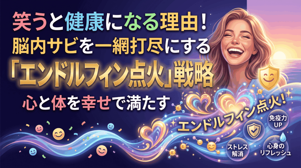 笑うと健康になる理由！脳内サビを一網打尽にする「エンドルフィン点火」戦略
