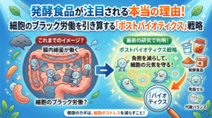 発酵食品が注目される本当の理由！細胞のブラック労働を引き算する「ポストバイオティクス」戦略