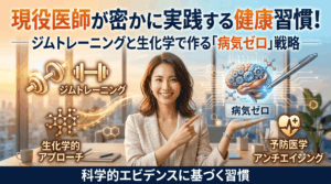 現役医師が密かに実践する健康習慣！ジムトレーニングと生化学で作る「病気ゼロ」戦略