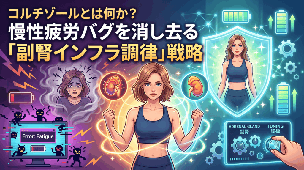 コルチゾールとは何か？慢性疲労バグを消し去る「副腎インフラ調律」戦略