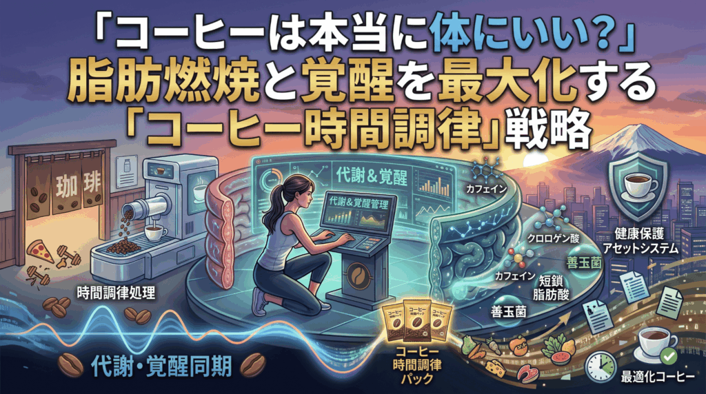 コーヒーは本当に体にいい？脂肪燃焼と覚醒を最大化する「コーヒー時間調律」戦略