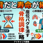 猫背だと寿命が縮む！心肺インフラを圧殺する座位バグを消す「骨格調律」戦略