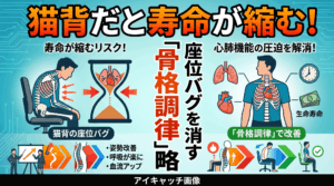 猫背だと寿命が縮む！心肺インフラを圧殺する座位バグを消す「骨格調律」戦略