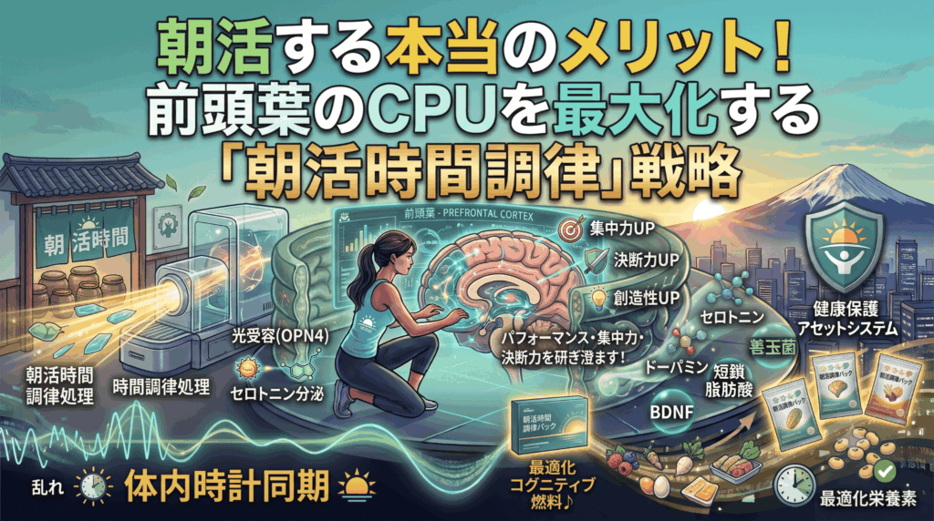 朝活する本当のメリット！前頭葉のCPUを最大化する「朝活時間調律」戦略