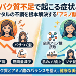 タンパク質不足で起こる症状とは？肌・髪・メンタルの不調を根本解決する「アミノ酸調律」戦略