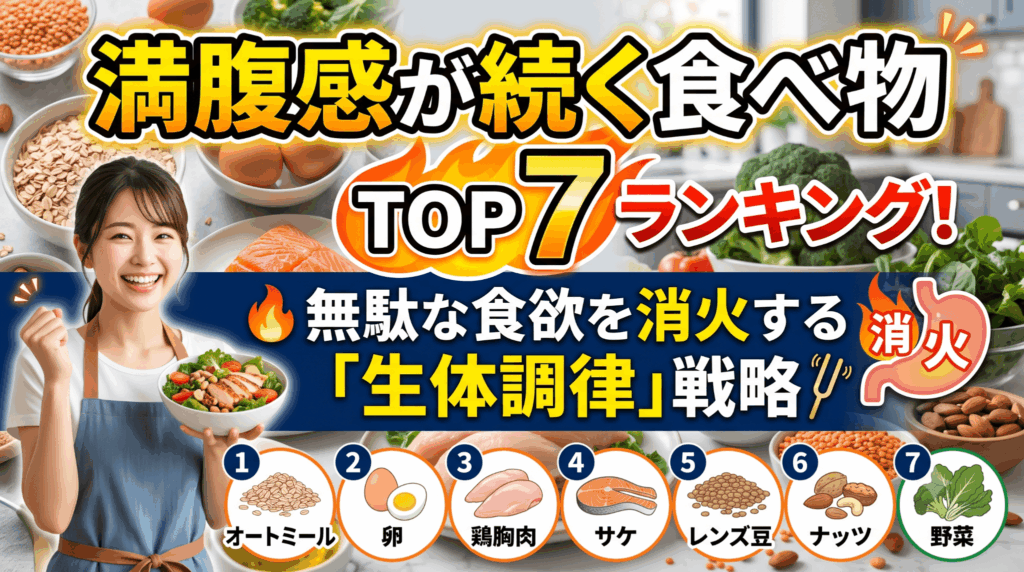 満腹感が続く食べ物ランキングTOP7！無駄な食欲を消火する「生体調律」戦略